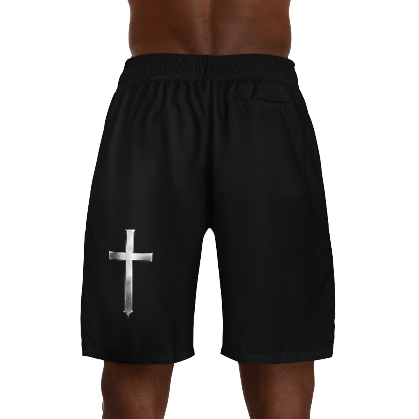 Apexathelete Labs - Shield of Faith Jogger Shorts — 2 Samuel 22:33 Bible Verse Athletic Shorts