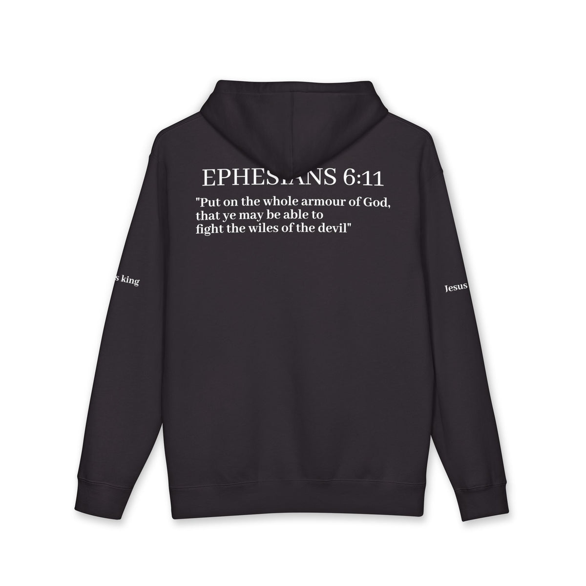 Shield of Faith performance Hoodie — Ephesians 6:11 inspired scripture written out
