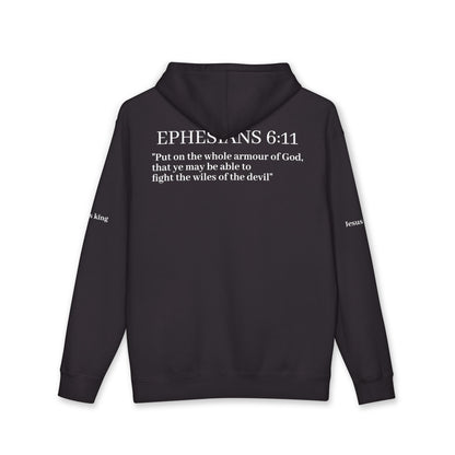 Shield of Faith performance Hoodie — Ephesians 6:11 inspired scripture written out