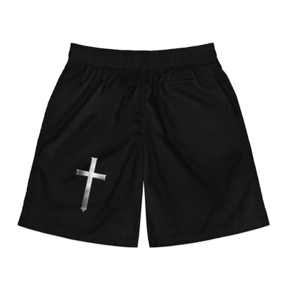Apexathelete Labs - Shield of Faith Jogger Shorts — 2 Samuel 22:33 Bible Verse Athletic Shorts